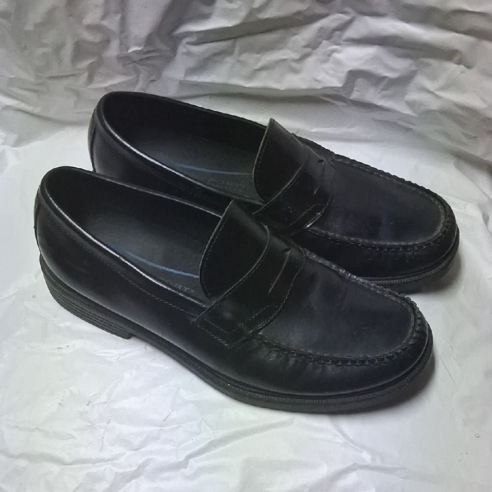 Rockport Black Leather Loafers